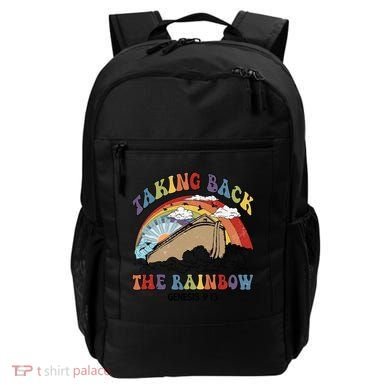 Taking Back The Rainbow Christian Jesus Rainbow Ship Backpack