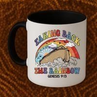Taking Back The Rainbow Christian Jesus Rainbow Ship Coffee Mug thumb 2