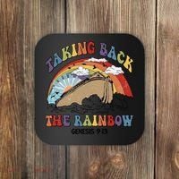 Taking Back The Rainbow Christian Jesus Rainbow Ship Coaster thumb 0