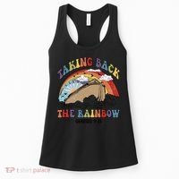 Taking Back The Rainbow Christian Jesus Rainbow Ship Women's Tank Top thumb 0