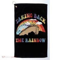 Taking Back The Rainbow Christian Jesus Rainbow Ship Golf Towel thumb 0