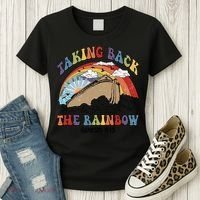 Taking Back The Rainbow Christian Jesus Rainbow Ship Women's T-Shirt thumb 3