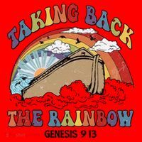 Taking Back The Rainbow Christian Jesus Rainbow Ship Santa Hat thumb 1