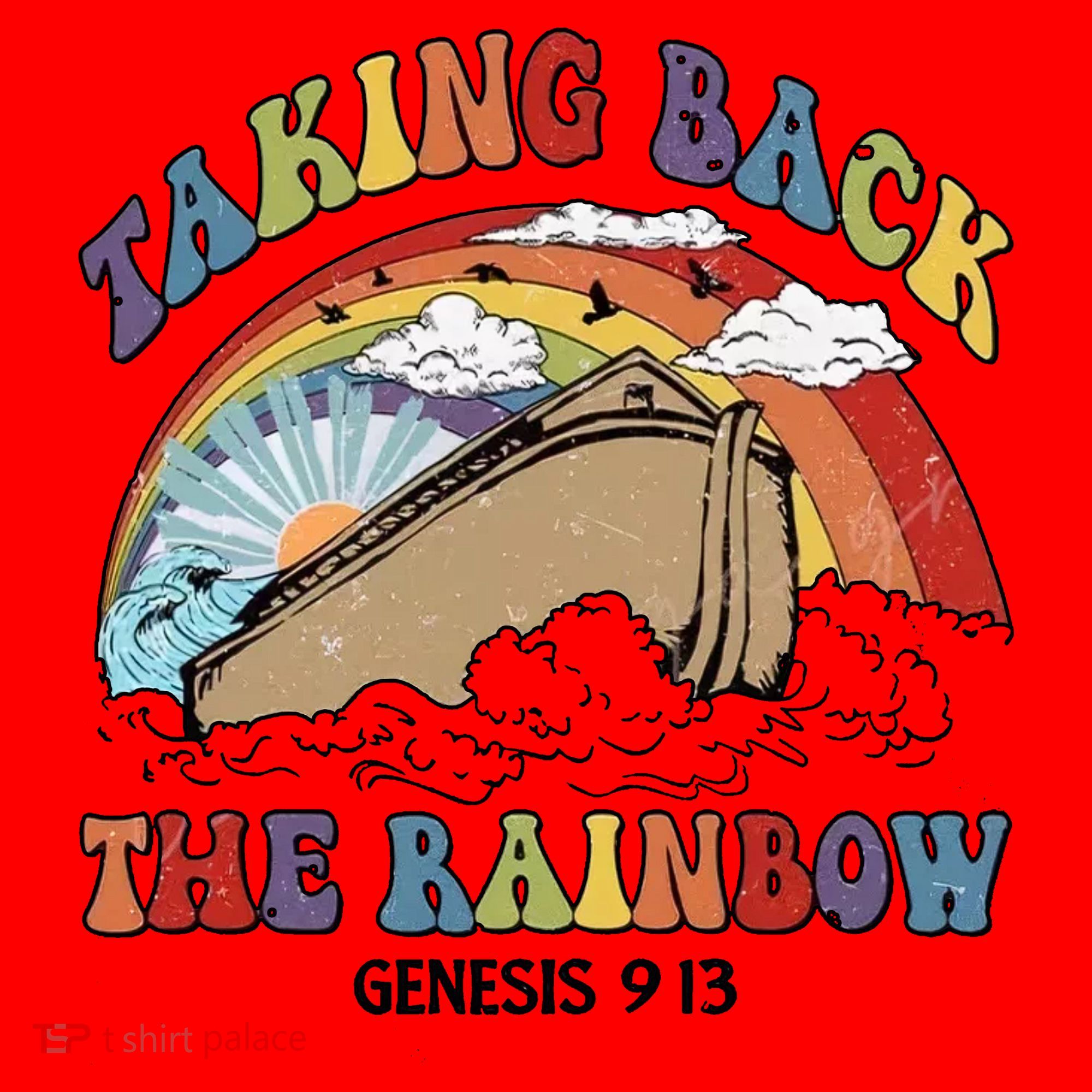 Taking Back The Rainbow Christian Jesus Rainbow Ship Santa Hat