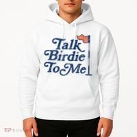 Talk Birdie To Me Funny Golfer Dad Fathers Day Golf Hoodie thumb 2