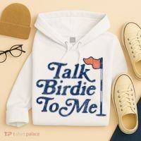 Talk Birdie To Me Funny Golfer Dad Fathers Day Golf Hoodie thumb 4