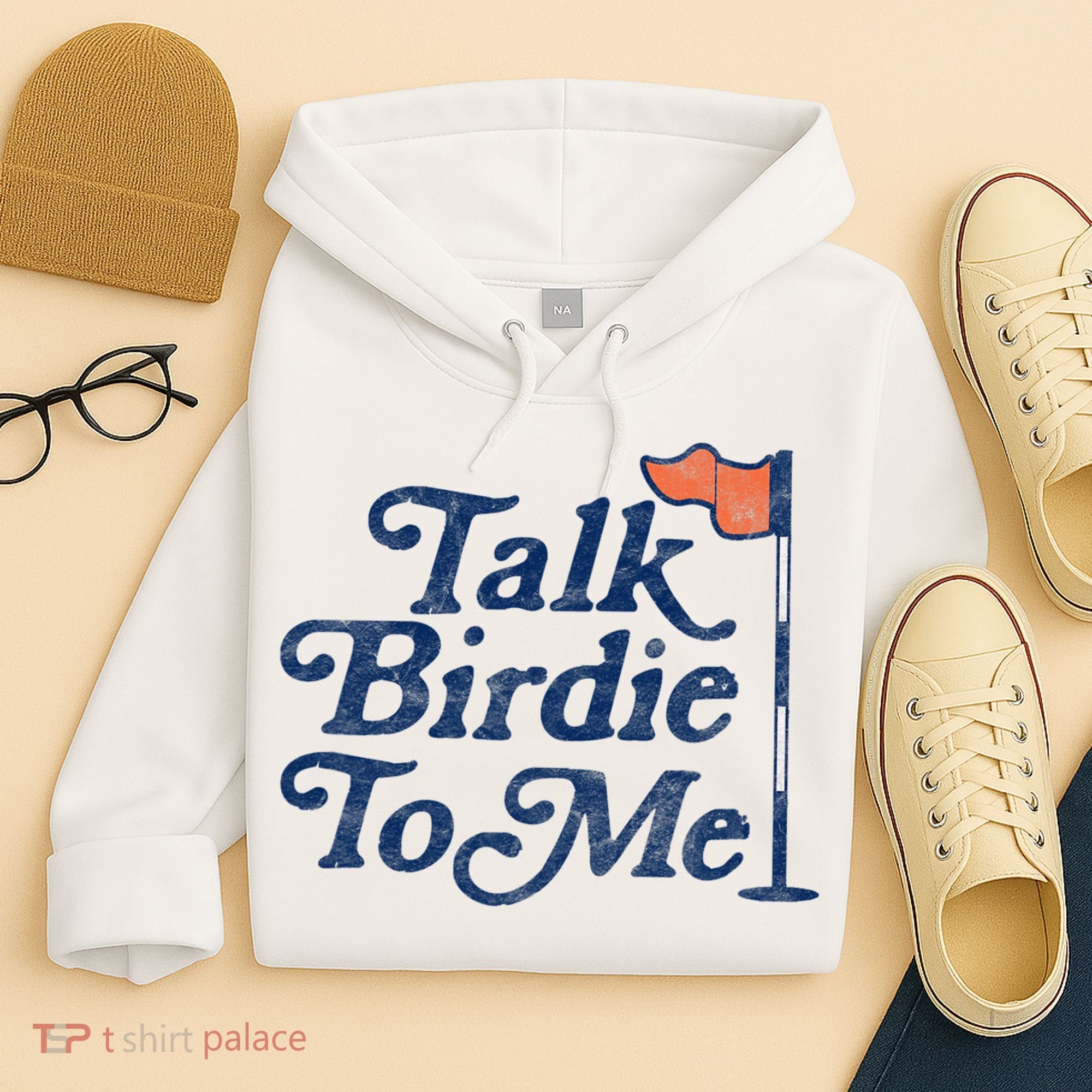 Talk Birdie To Me Funny Golfer Dad Fathers Day Golf Hoodie