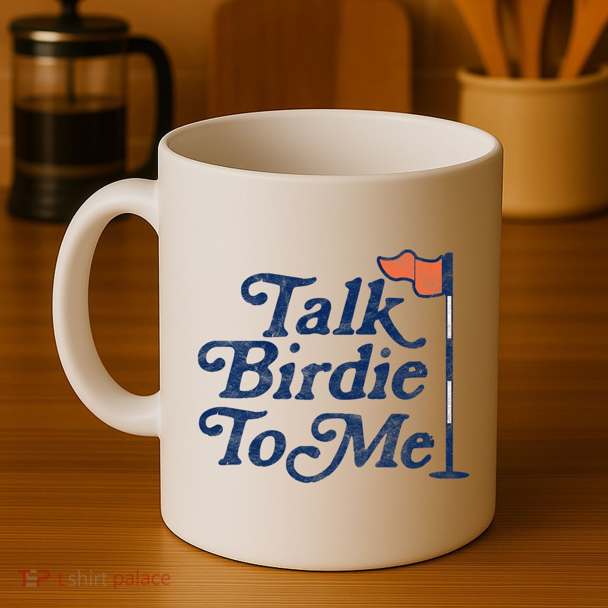 Talk Birdie To Me Funny Golfer Dad Fathers Day Golf Coffee Mug