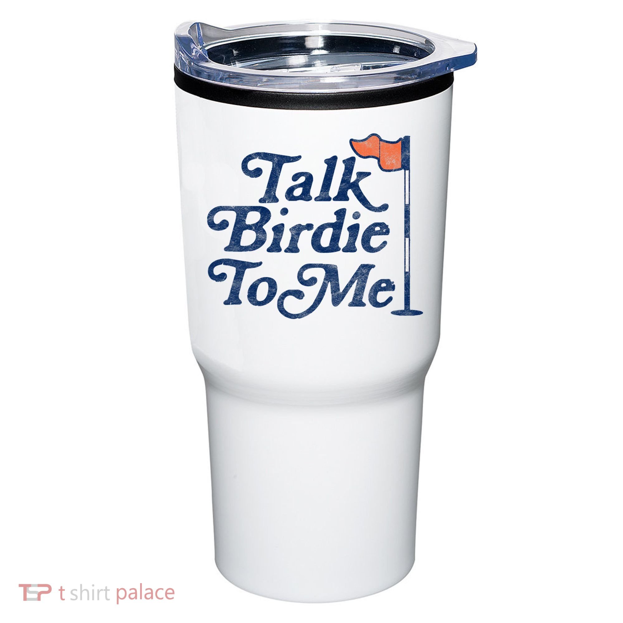 Talk Birdie To Me Funny Golfer Dad Fathers Day Golf Tumbler