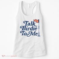 Talk Birdie To Me Funny Golfer Dad Fathers Day Golf Women's Tank Top thumb 0