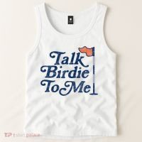Talk Birdie To Me Funny Golfer Dad Fathers Day Golf Tank Top thumb 2