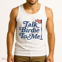 Talk Birdie To Me Funny Golfer Dad Fathers Day Golf Tank Top thumb 3