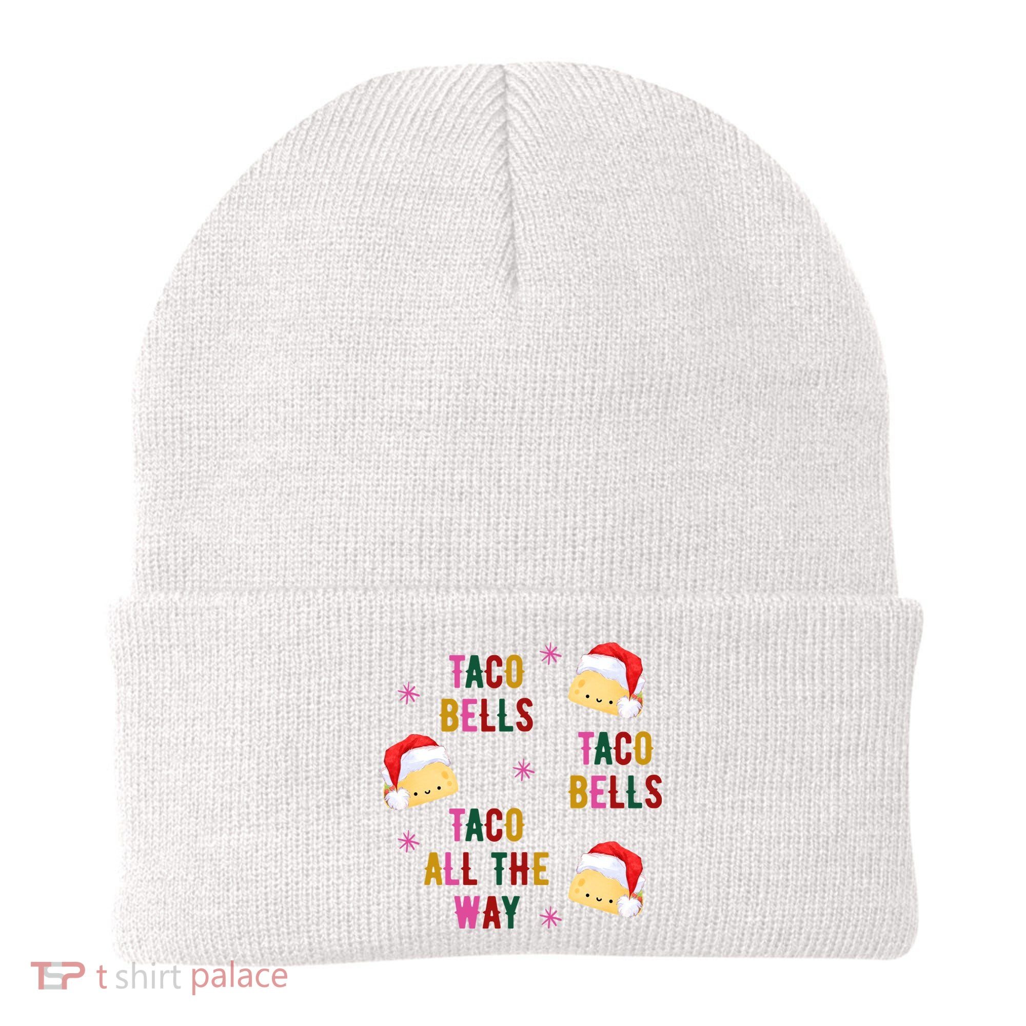Taco Bells Taco All The Way Funny Christmas Beanie