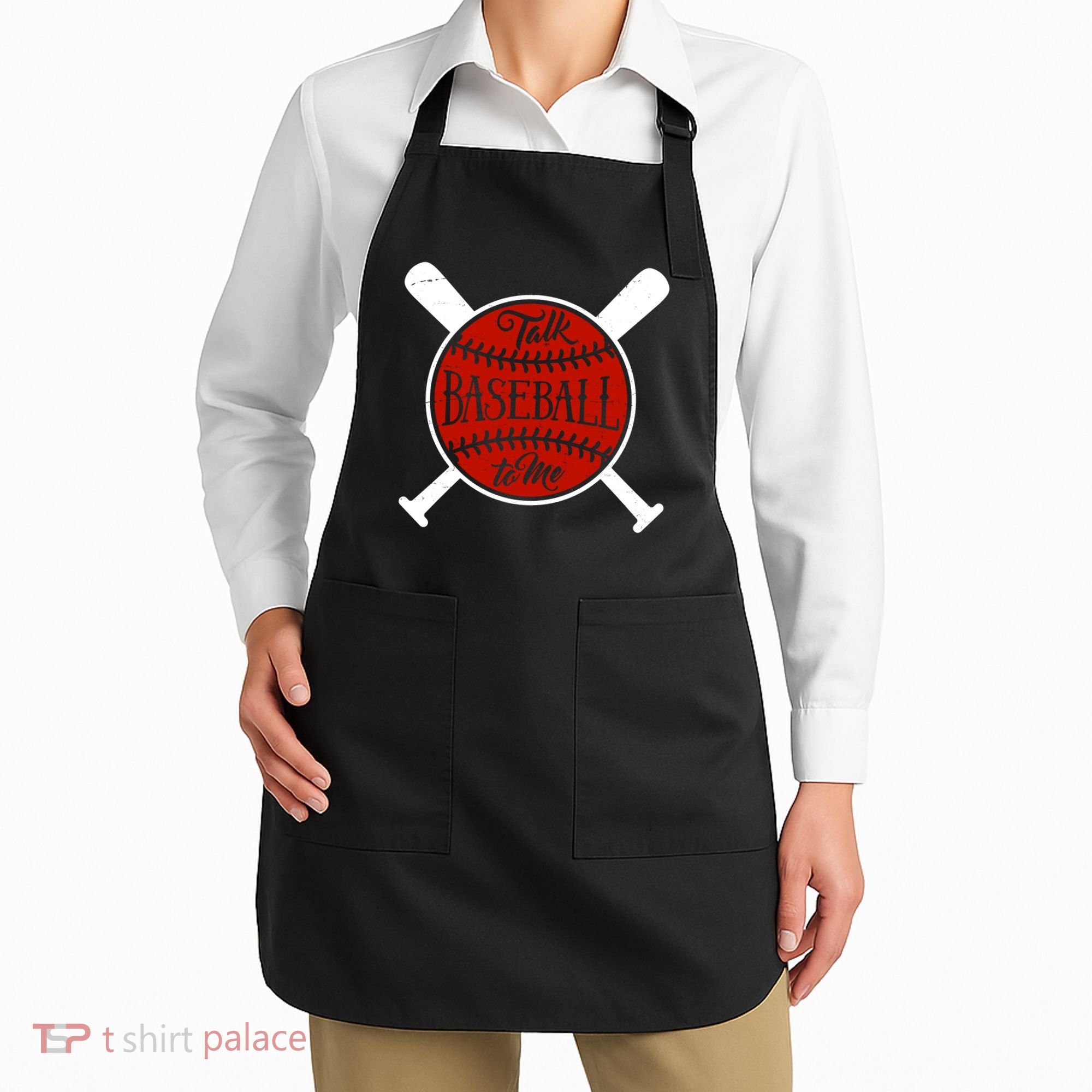 Talk Baseball To Me Apron