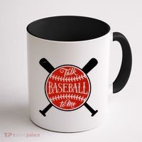 Talk Baseball To Me Coffee Mug thumb 1