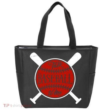 Talk Baseball To Me Tote Bag
