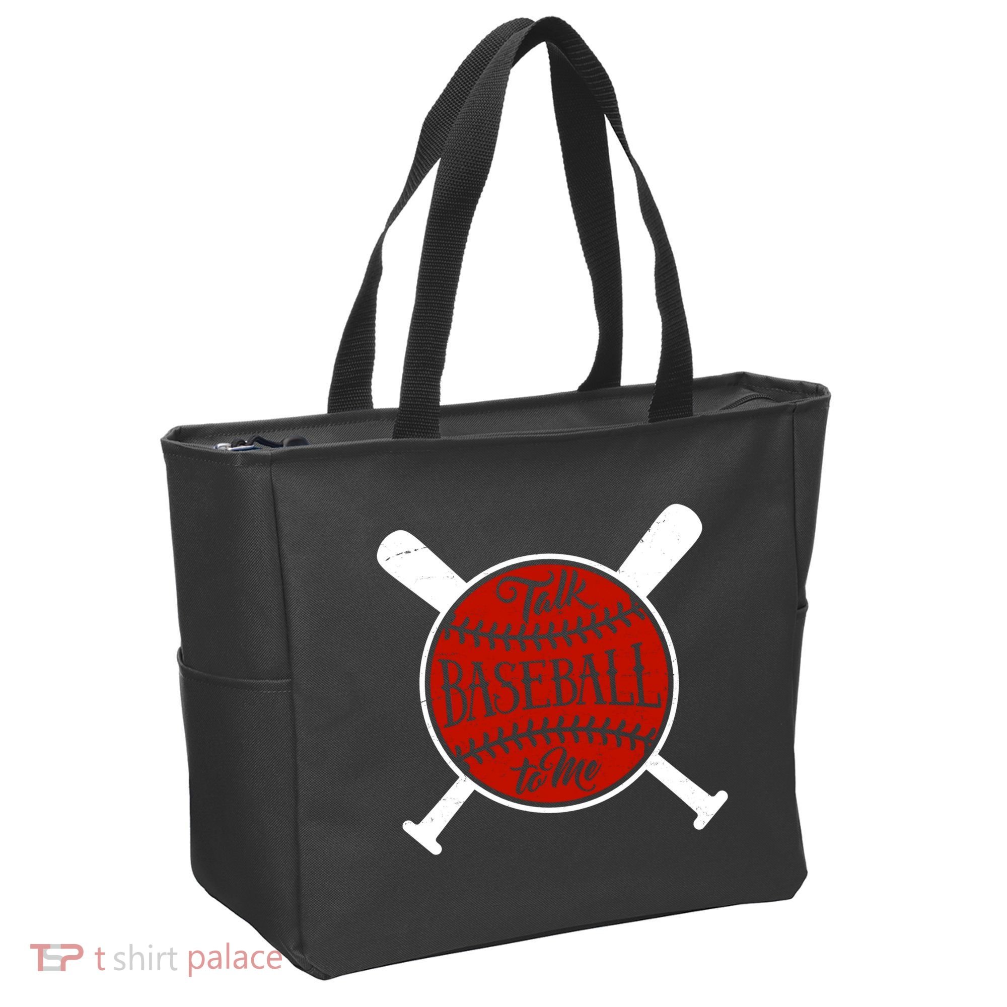 Talk Baseball To Me Tote Bag
