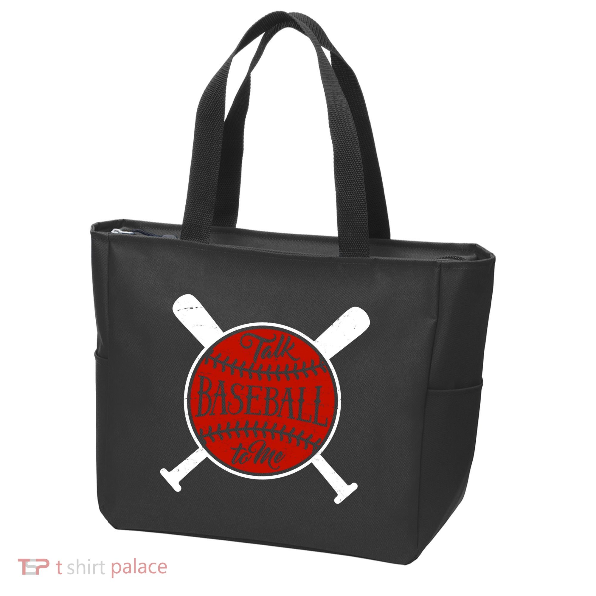 Talk Baseball To Me Tote Bag