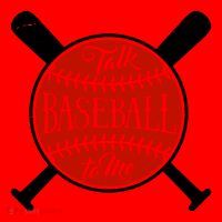 Talk Baseball To Me Santa Hat thumb 1