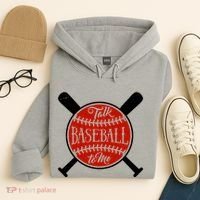 Talk Baseball To Me Hoodie thumb 4