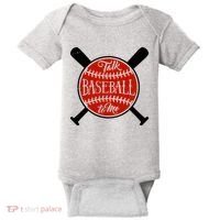 Talk Baseball To Me Baby Bodysuit thumb 0