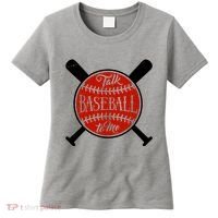 Talk Baseball To Me Women's T-Shirt thumb 0