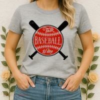 Talk Baseball To Me Women's T-Shirt thumb 2