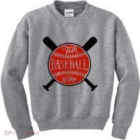 Talk Baseball To Me Kids Sweatshirt thumb 0