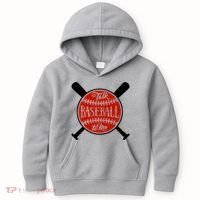 Talk Baseball To Me Kids Hoodie thumb 0