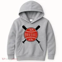 Talk Baseball To Me Kids Hoodie thumb 0
