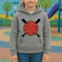 Talk Baseball To Me Kids Hoodie thumb 3