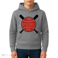 Talk Baseball To Me Kids Hoodie thumb 4