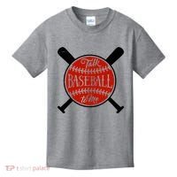 Talk Baseball To Me Kids T-Shirt thumb 0