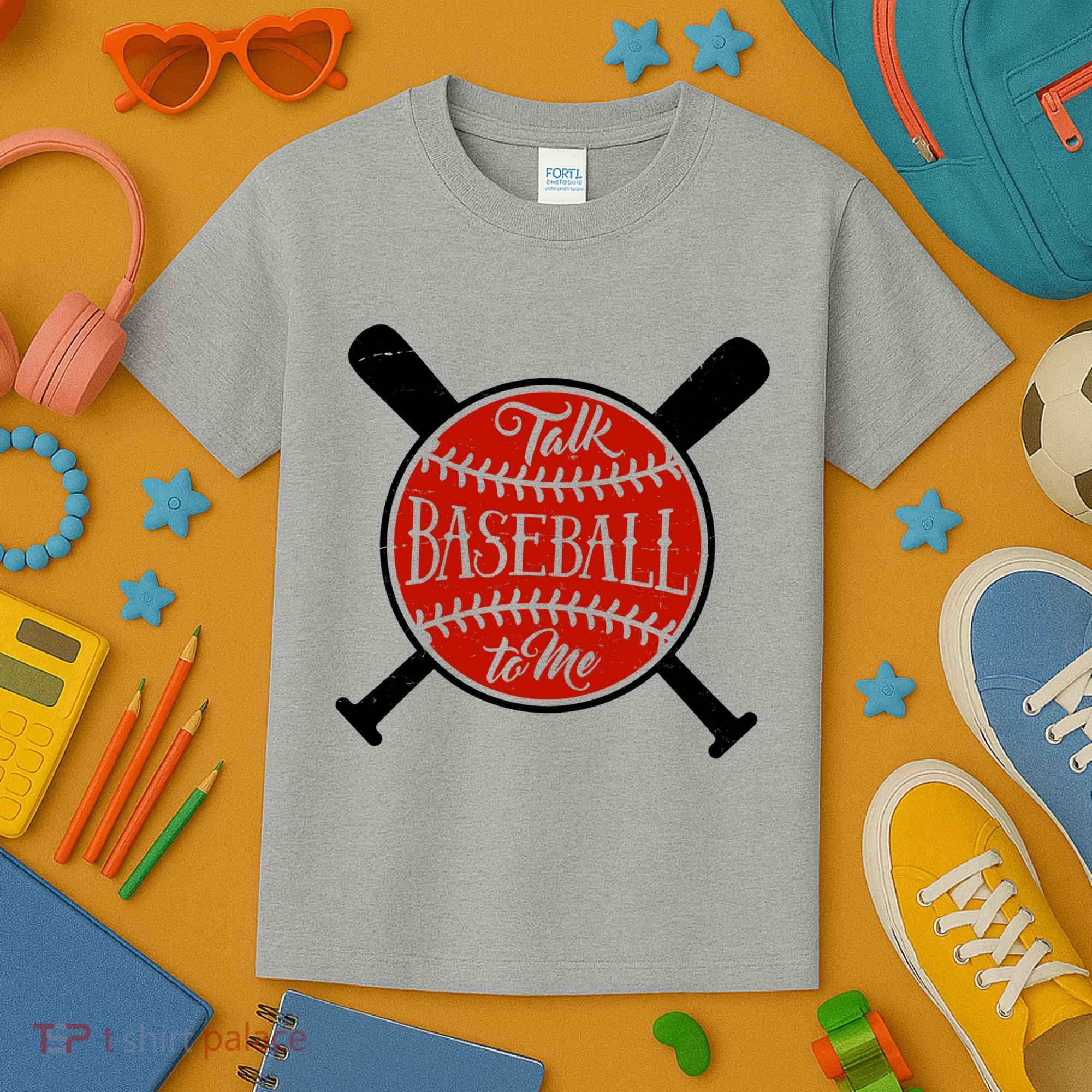 Talk Baseball To Me Kids T-Shirt