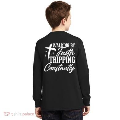 Testing Back  Kids Long Sleeve Shirt