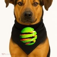 Tennis Ball Tear USA-Made Doggie Bandana thumb 1