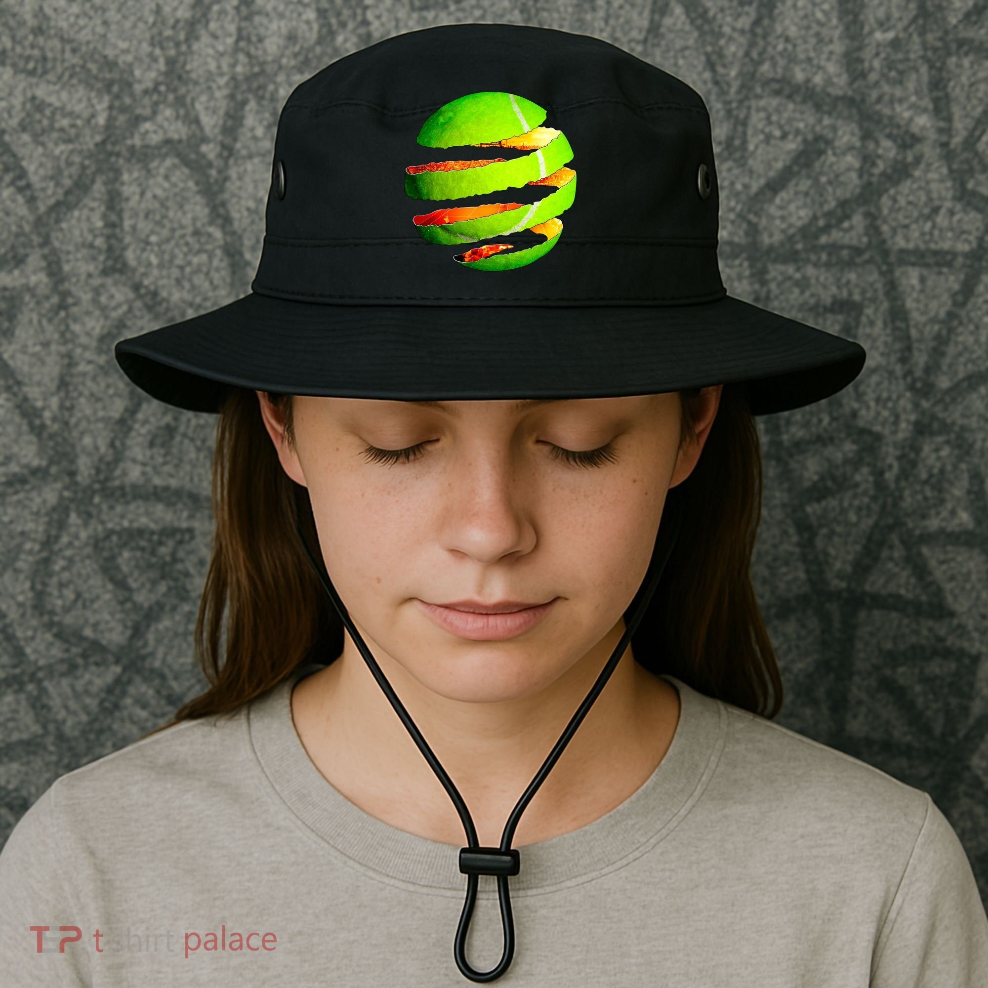 Tennis Ball Tear Bucket Hat