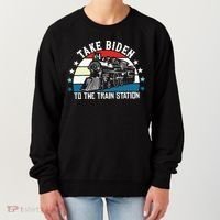 Take Biden To The Train Station Yellowstone Women's Sweatshirt thumb 0