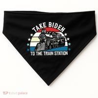 Take Biden To The Train Station Yellowstone USA-Made Doggie Bandana thumb 0