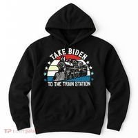 Take Biden To The Train Station Yellowstone Hoodie thumb 0