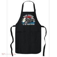 Take Biden To The Train Station Yellowstone Apron thumb 0