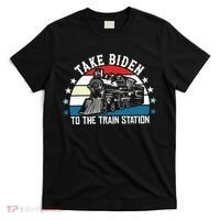 Take Biden To The Train Station Yellowstone T-Shirt thumb 0