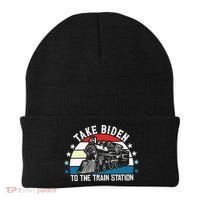 Take Biden To The Train Station Yellowstone Beanie thumb 0