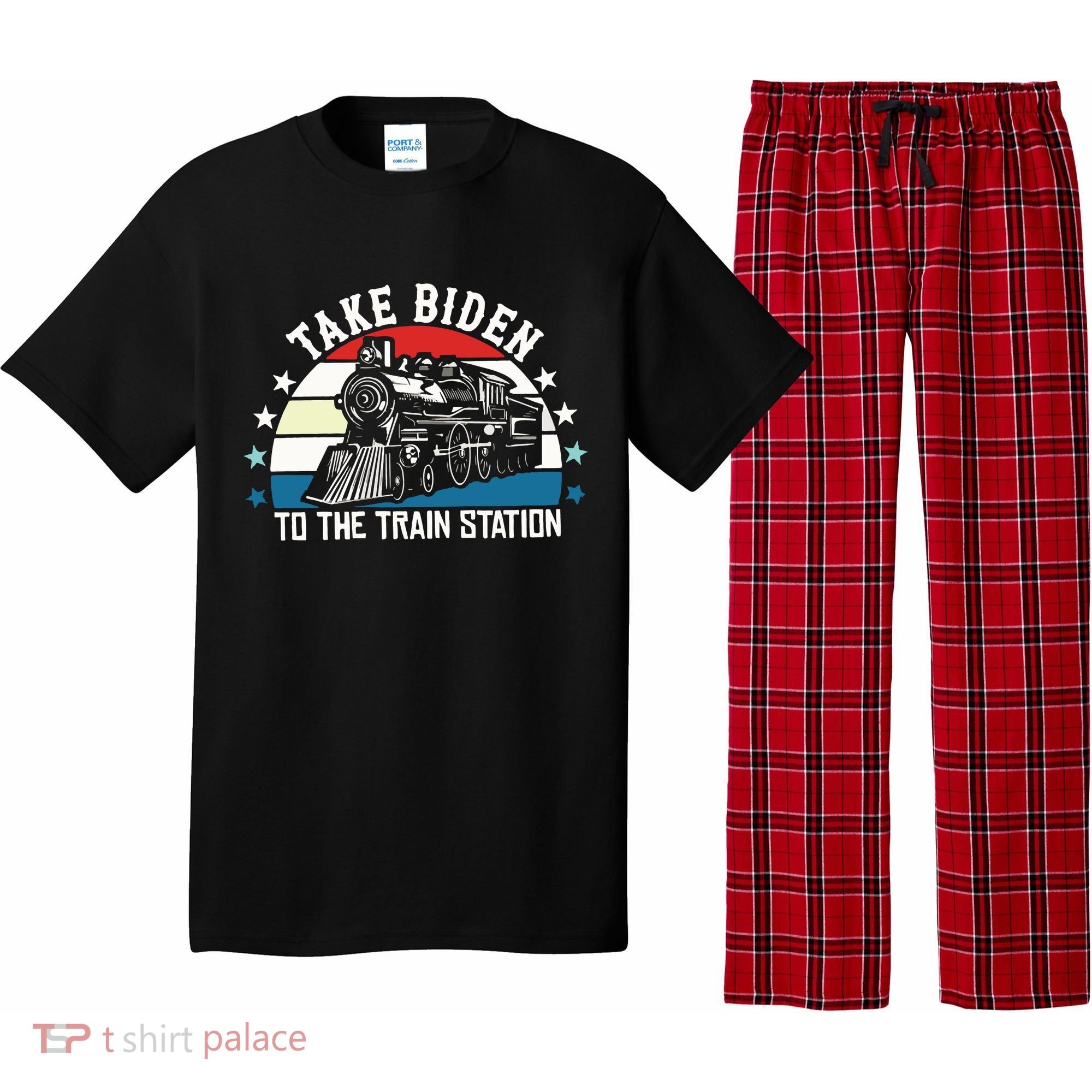 Take Biden To The Train Station Yellowstone Pajama Set