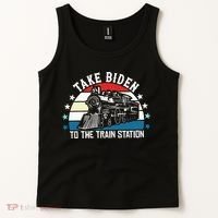 Take Biden To The Train Station Yellowstone Tank Top thumb 2