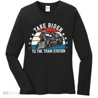 Take Biden To The Train Station Yellowstone Women's Long Sleeve Shirt thumb 0