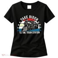 Take Biden To The Train Station Yellowstone Women's T-Shirt thumb 0