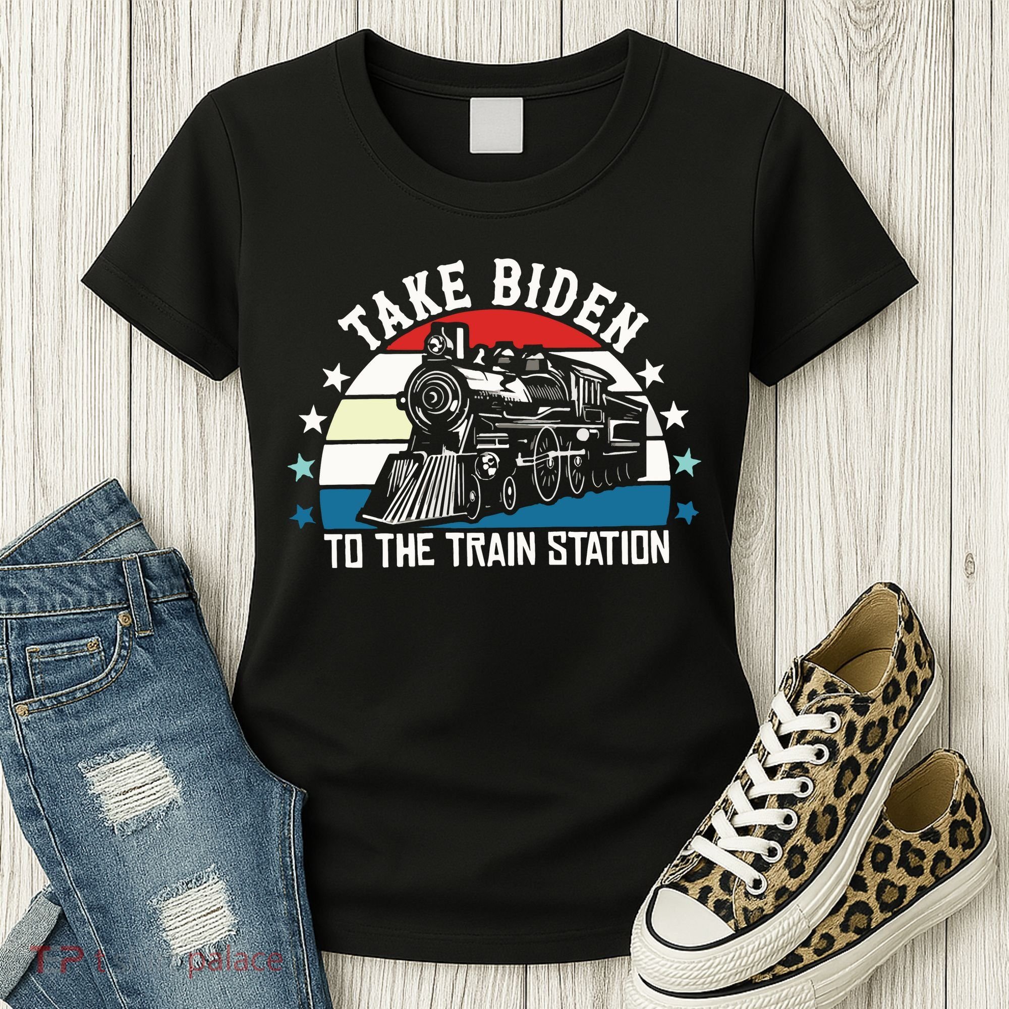 Take Biden To The Train Station Yellowstone Women's T-Shirt