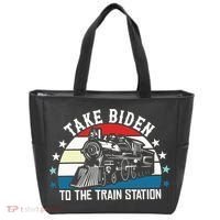 Take Biden To The Train Station Yellowstone Tote Bag thumb 0