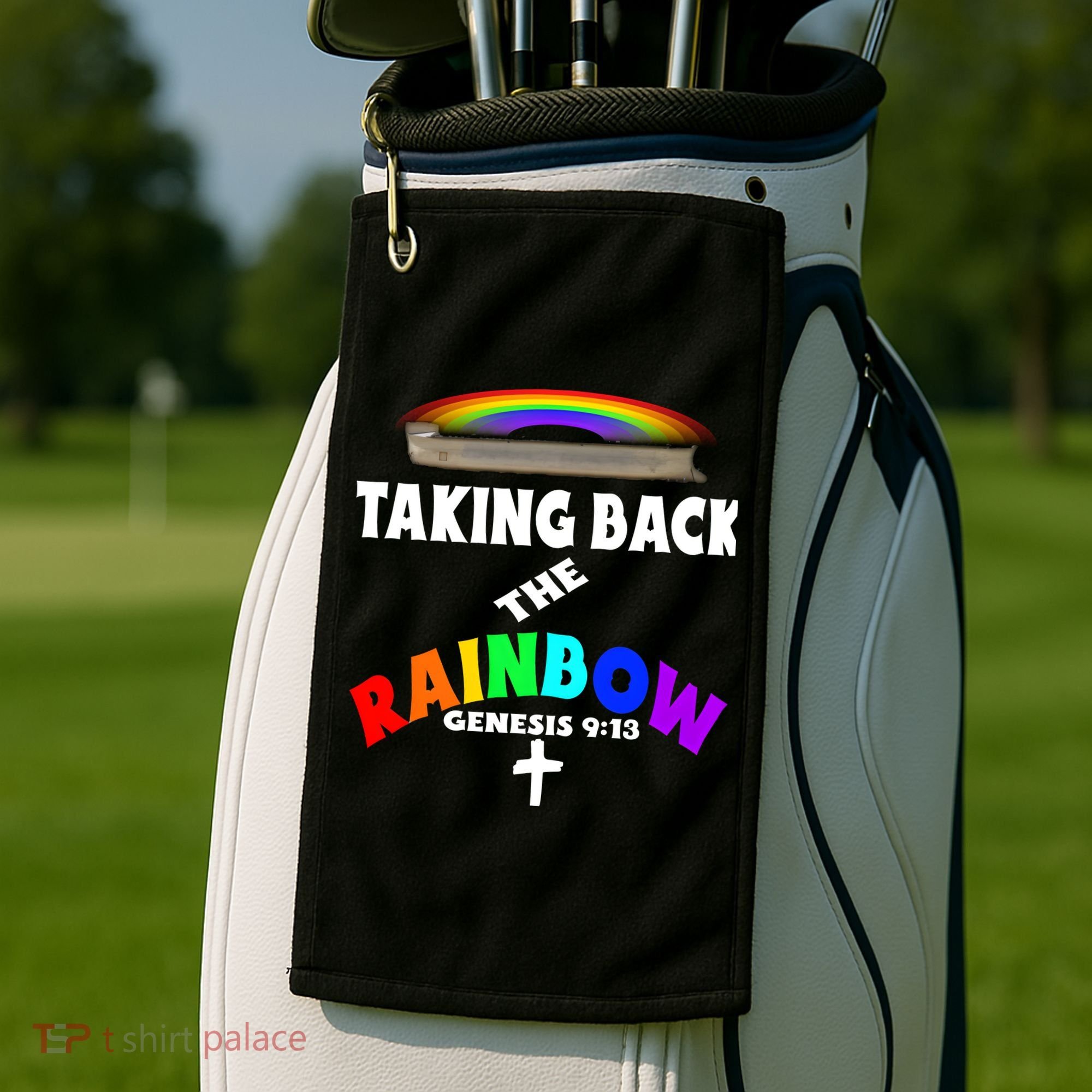 Taking Back The RainbowArk Encounter Inspired Golf Towel